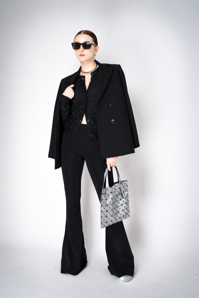 Fabiana Filippi Mohair Blend Sequin Knitted Cardigan in Black Vancouver. Shop Online or in Store.