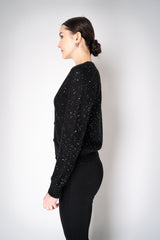 Fabiana Filippi Mohair Blend Sequin Knitted Cardigan in Black Vancouver. Shop Online or in Store.