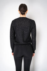 Fabiana Filippi Mohair Blend Sequin Knitted Cardigan in Black Vancouver. Shop Online or in Store.