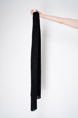 Fabiana Filippi Mohair Blend Sequin Knitted Scarf in Black Vancouver. Shop Online or in Store.