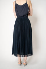 Fabiana Filippi Pleated Tulle Skirt in Navy