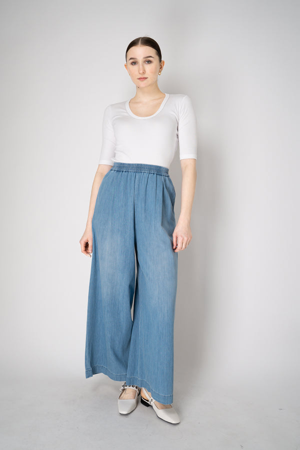 Fabiana Filippi Short Sleeve Jersey T-Shirt in White Vancouver. Shop Online or in Store.