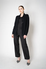 Fabiana Filippi Stretch Wool Pull-On Style Trousers in Black Vancouver. Shop Online or in Store.