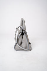 Fabiana Filippi Suede Mini Hand Bag in Grey Vancouver. Shop Online or in Store.
