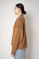 Fabiana Filippi V-Neck Cardigan with Zip Detail in Sienna Vancouver. Shop Online or in Store.