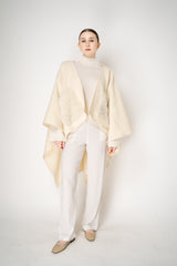 Fabiana Filippi Virgin Wool Knit Cropped Turtleneck Pullover in Ivory Vancouver. Shop Online or in Store.