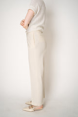 Fabiana Filippi Viscose Blend Taped Trousers in Ivory Vancouver. Shop Online or in Store.