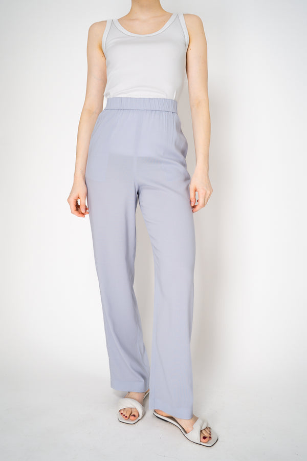 Fabiana Filippi Viscose Crepe Straight Leg Trousers in Lavender Vancouver. Shop Online or in Store.