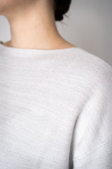 Fabiana Filippi Viscose Knit Top with Lurex in Silver Vancouver. Shop Online or in Store.