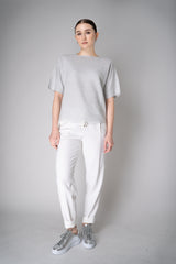 Fabiana Filippi Viscose Knit Top with Lurex in Silver Vancouver. Shop Online or in Store.