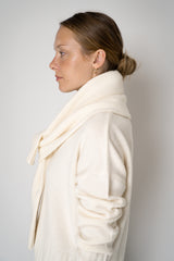 Fabiana Filippi Wool Cashmere Knit Shoulder Shrug in Off-White Vancouver. Shop Online or in Store. 