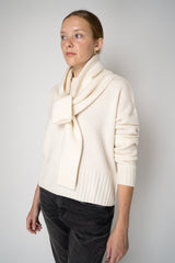 Fabiana Filippi Wool Cashmere Knit Shoulder Shrug in Off-White Vancouver. Shop Online or in Store. 