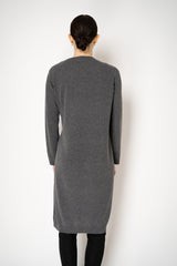 Fabiana Filippi Wool Cashmere Long Sleeve Knit Dress in Grey Vancouver. Shop Online or in Store.