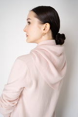 Fabiana Filippi Wool Cashmere Sequined Knit Poncho Shrug in Pastel Rose Vancouver. Shop Online or in Store.