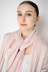Fabiana Filippi Wool Cashmere Sequined Knit Poncho Shrug in Pastel Rose Vancouver. Shop Online or in Store.