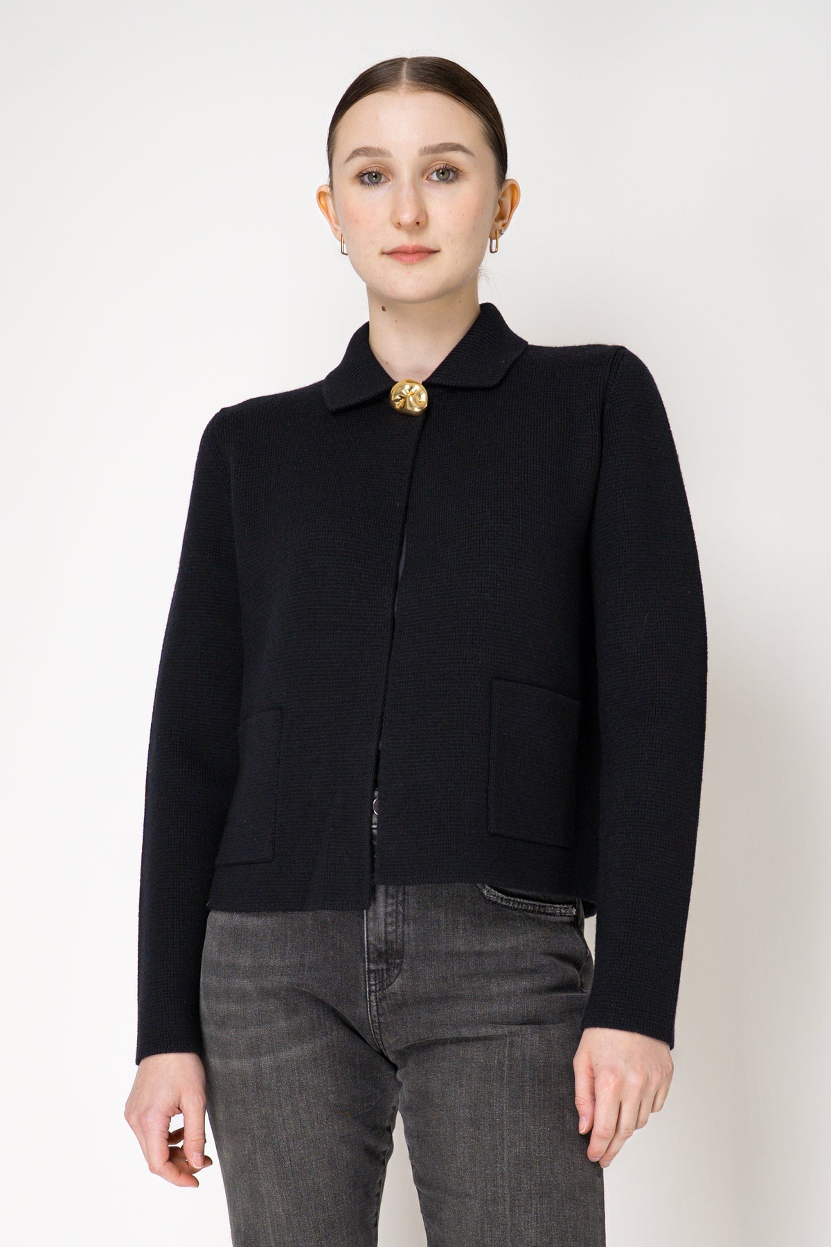 コート FABIANA FILIPPI Cashmere caban with fur collar Fabiana Filippi Cashmere Caban With Fur Collar | Balardi