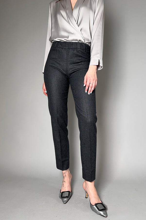 D. Exterior Flannel Pull On Trousers in Anthracite - Ashia Mode - Vancouver