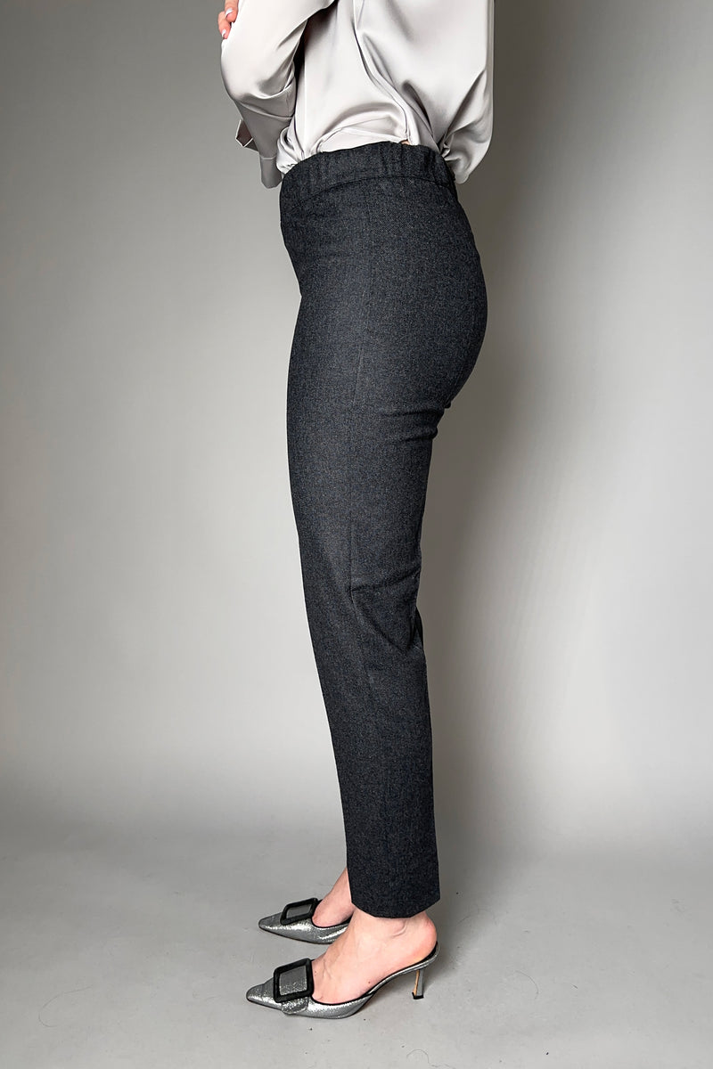 D. Exterior Flannel Pull On Trousers in Anthracite - Ashia Mode - Vancouver