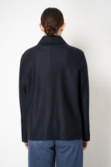 Harris Wharf London Cashmere Blend Chore Jacket in Navy Vancouver. Shop Online or in Store.