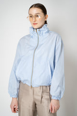 Herno Cropped Sporty Techno Taffeta Jacket in Light Blue Vancouver. Shop Online or in Store.