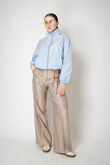 Herno Cropped Sporty Techno Taffeta Jacket in Light Blue Vancouver. Shop Online or in Store.