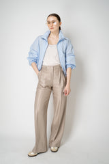 Herno Cropped Sporty Techno Taffeta Jacket in Light Blue Vancouver. Shop Online or in Store.