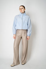 Herno Cropped Sporty Techno Taffeta Jacket in Light Blue Vancouver. Shop Online or in Store.