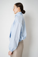 Herno Cropped Sporty Techno Taffeta Jacket in Light Blue Vancouver. Shop Online or in Store.