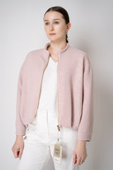 Herno High Neck Sequined Bomber Jacket in Pink Vancouver. Shop Online or in Store.