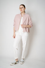 Herno High Neck Sequined Bomber Jacket in Pink Vancouver. Shop Online or in Store.