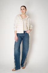 Herno Hooded Cotton Jacket with Insulated Padded Front in White Vancouver. Shop Online or in Store.