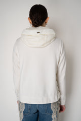 Herno Hooded Cotton Jacket with Insulated Padded Front in White Vancouver. Shop Online or in Store.