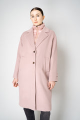Herno Insulated Manteco Virgin Wool Coat with Detachable Neck and Chest Piece in Rosewood Pink Vancouver. Shop Online or in Store.