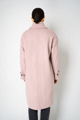 Herno Insulated Manteco Virgin Wool Coat with Detachable Neck and Chest Piece in Rosewood Pink Vancouver. Shop Online or in Store.
