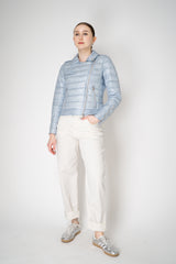 Herno Padded Moto Jacket in Icy Blue Vancouver. Shop Online or in Store.