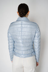Herno Padded Moto Jacket in Icy Blue Vancouver. Shop Online or in Store.