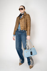 Herno Padded Moto Jacket in Metal Sienna Vancouver. Shop Online or in Store.