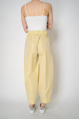 Herno Pull-On Style Taffeta Tapered Trousers in Yellow Vancouver. Shop Online or in Store.