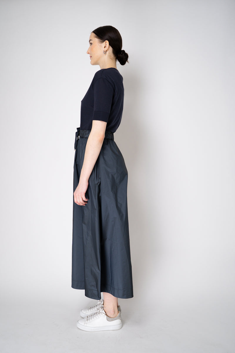 Herno T-Shirt Dress with Long Taffeta Skirt in Navy Vancouver. Shop Online or in Store.