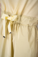Herno T-Shirt Dress with Long Taffeta Skirt in Yellow Vancouver. Shop Online or in Store.