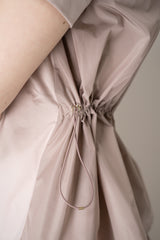 Herno T-Shirt with Cinched Taffeta Back in Rosewood Pink Vancouver. Shop Online or in Store.