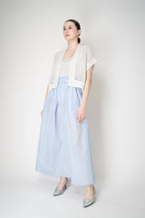 Herno Techno Taffeta HD Maxi Skirt in Light Blue Vancouver. Shop Online or in Store.