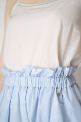 Herno Techno Taffeta HD Maxi Skirt in Light Blue Vancouver. Shop Online or in Store.