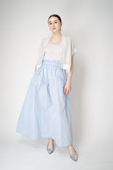 Herno Techno Taffeta HD Maxi Skirt in Light Blue Vancouver. Shop Online or in Store.