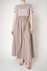 Herno Techno Taffeta HD Maxi Skirt in Rosewood Pink Vancouver. Shop Online or in Store.