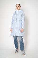 Herno Techno Taffetta Long Hooded Parka in Light Blue Vancouver. Shop Online or in Store.