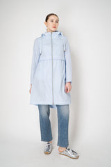 Herno Techno Taffetta Long Hooded Parka in Light Blue Vancouver. Shop Online or in Store.