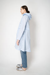 Herno Techno Taffetta Long Hooded Parka in Light Blue Vancouver. Shop Online or in Store.