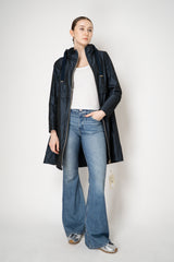 Herno Techno Taffetta Long Hooded Parka in Navy Vancouver. Shop Online or in Store.