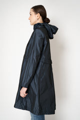 Herno Techno Taffetta Long Hooded Parka in Navy Vancouver. Shop Online or in Store.